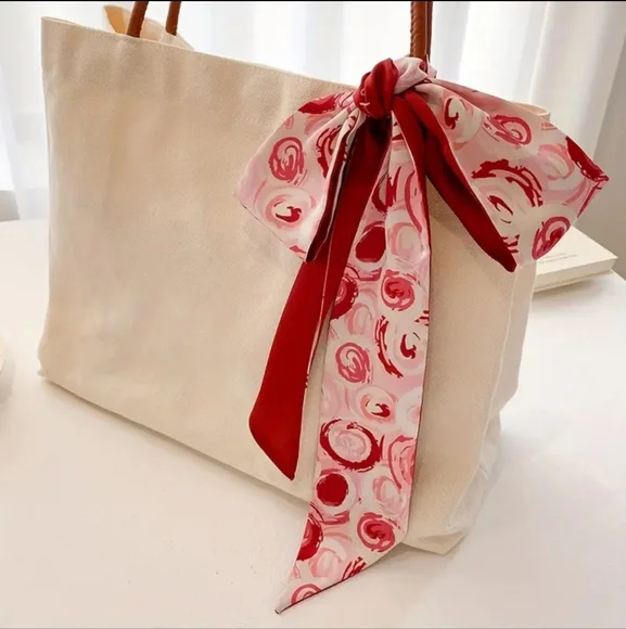 4pcs. Satin Layered Twillys/Scarves - Picture 4 of 6